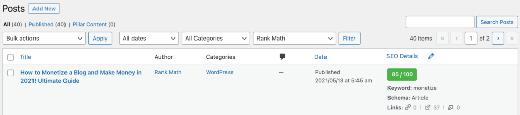 Rank Math SEO